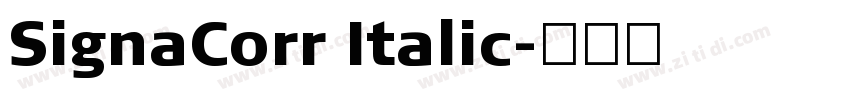 SignaCorr Italic字体转换